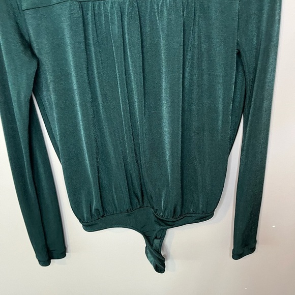 Free People Deep Teal Wrap Bodysuit - Picture 7 of 9